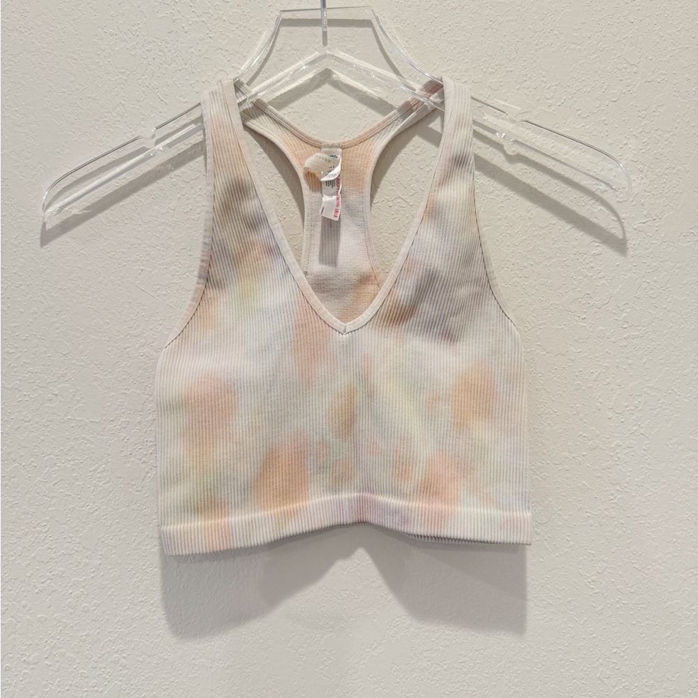 FREE PEOPLE MOVEMENT Free Throw Rainbow Tie Dye Sports Bra - Picture 2 of 5